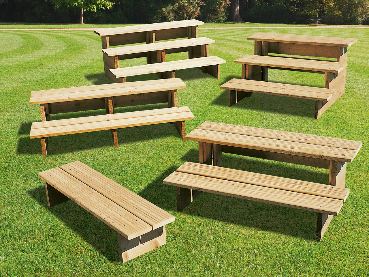 Escaliers standards pour terrasse bois mobil-home | Clairval